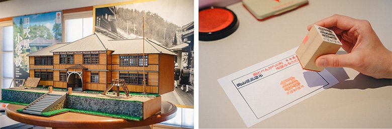 旧吹屋小学校の模型