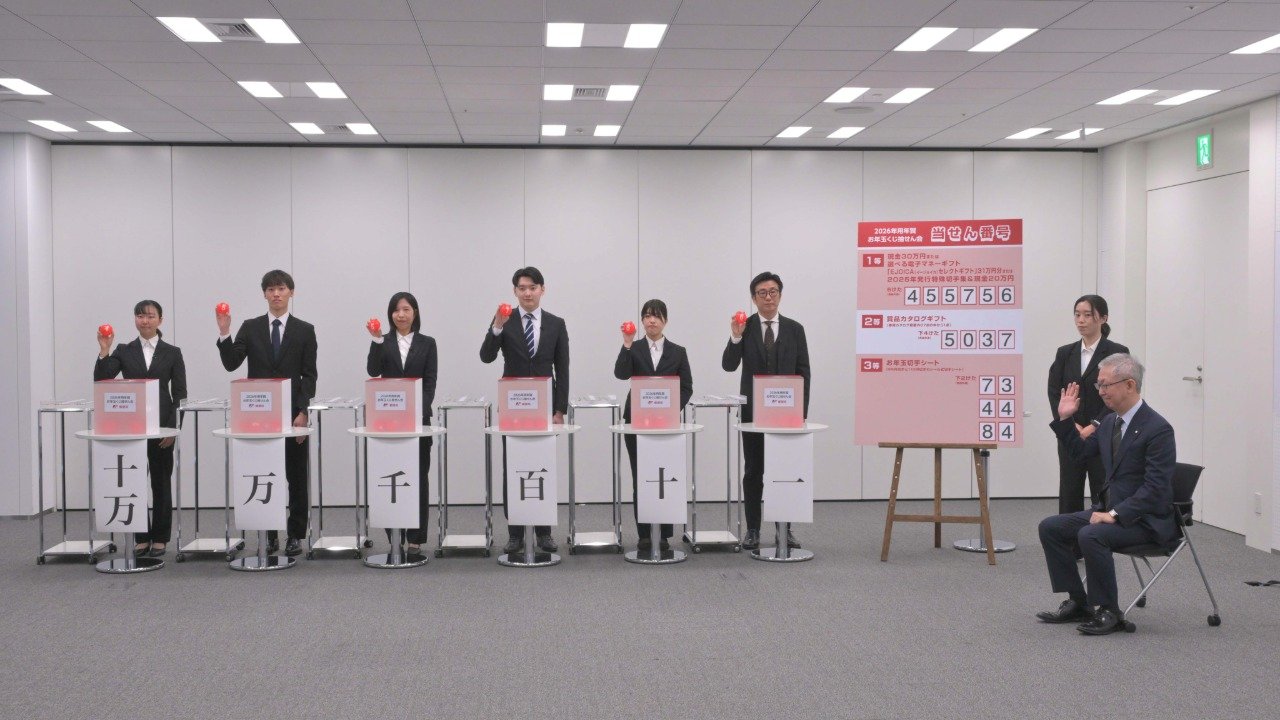 年賀はがきでお年玉が当たる！ 厳正なる抽せん会をノーカット全公開！